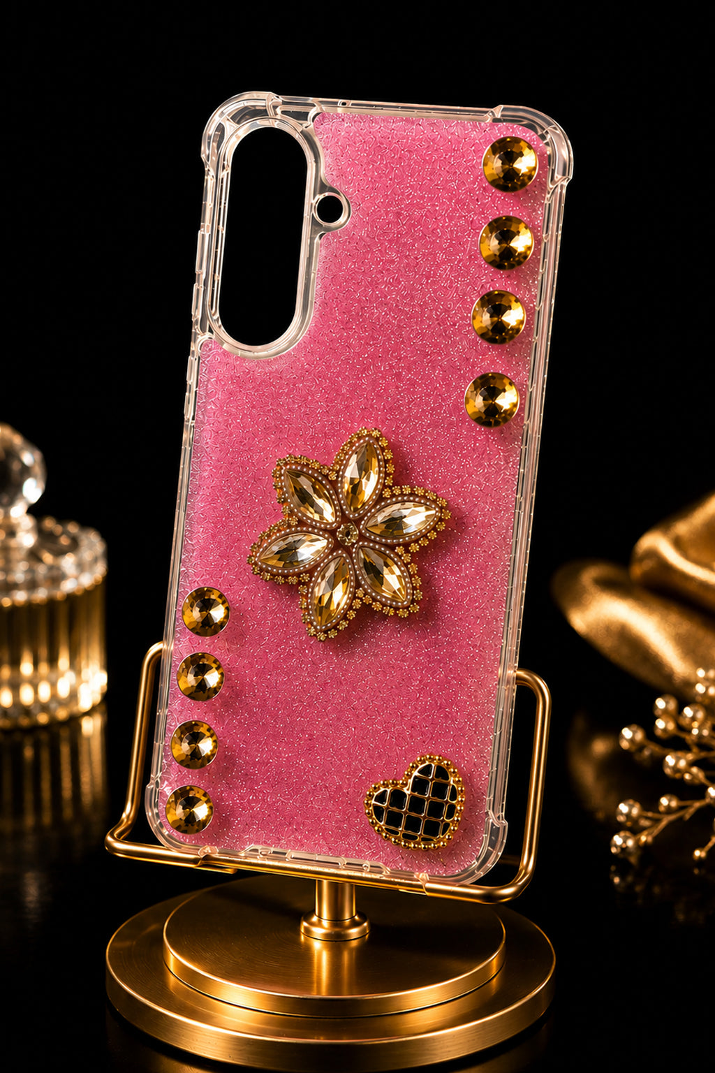 Pink Crystal Blossom Case