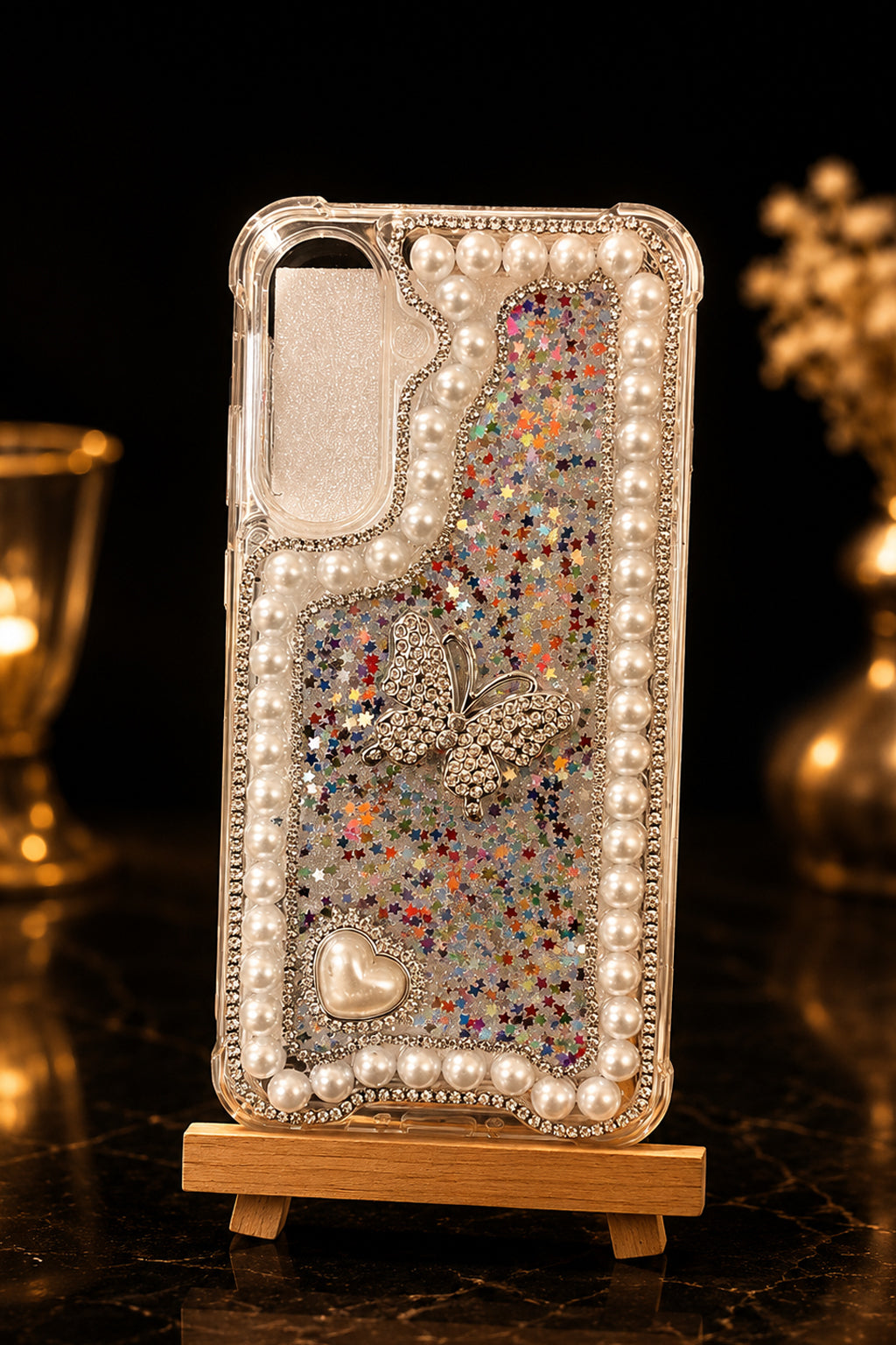 Pearl Stardust Butterfly Case