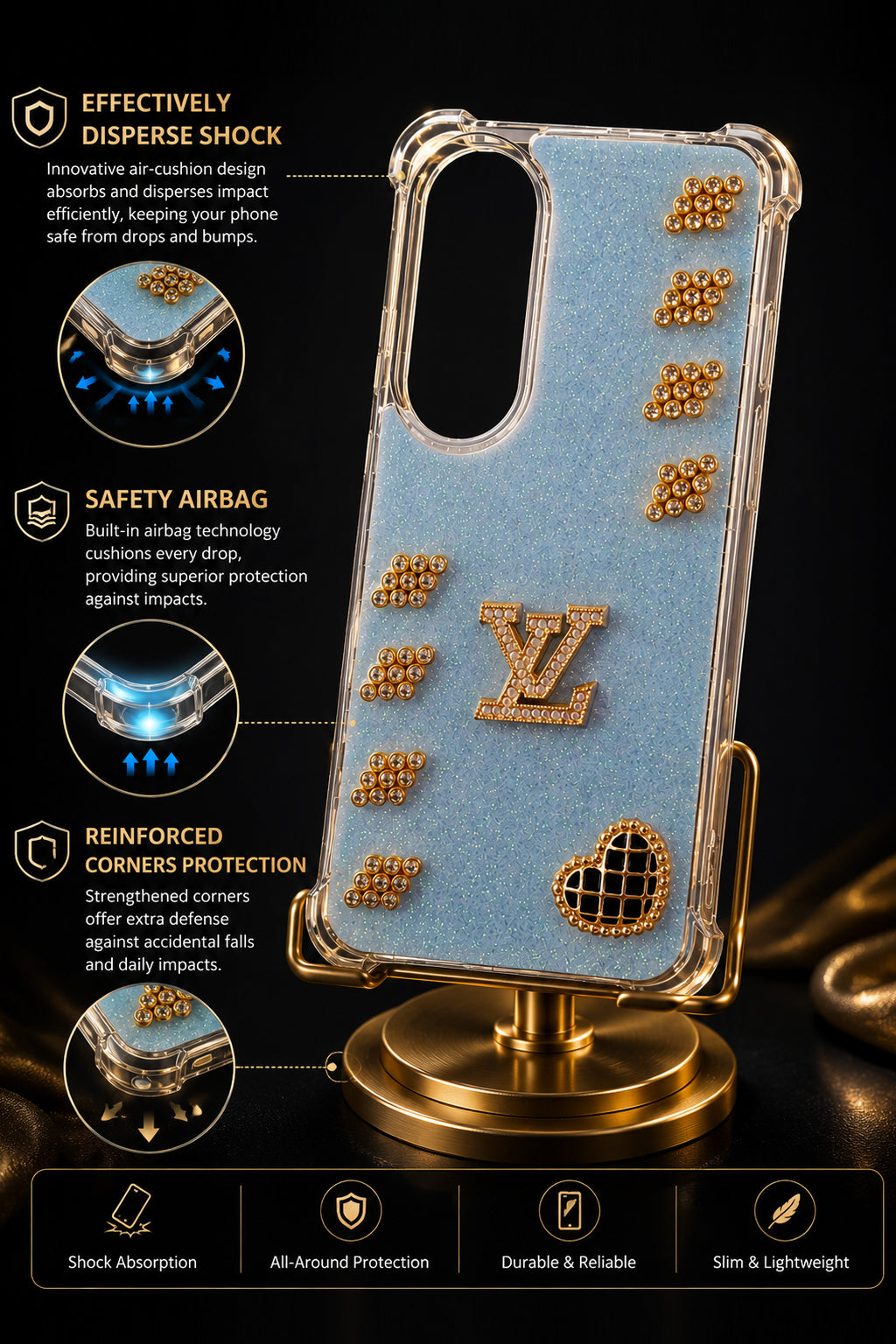 Ice Pearl Monogram Case