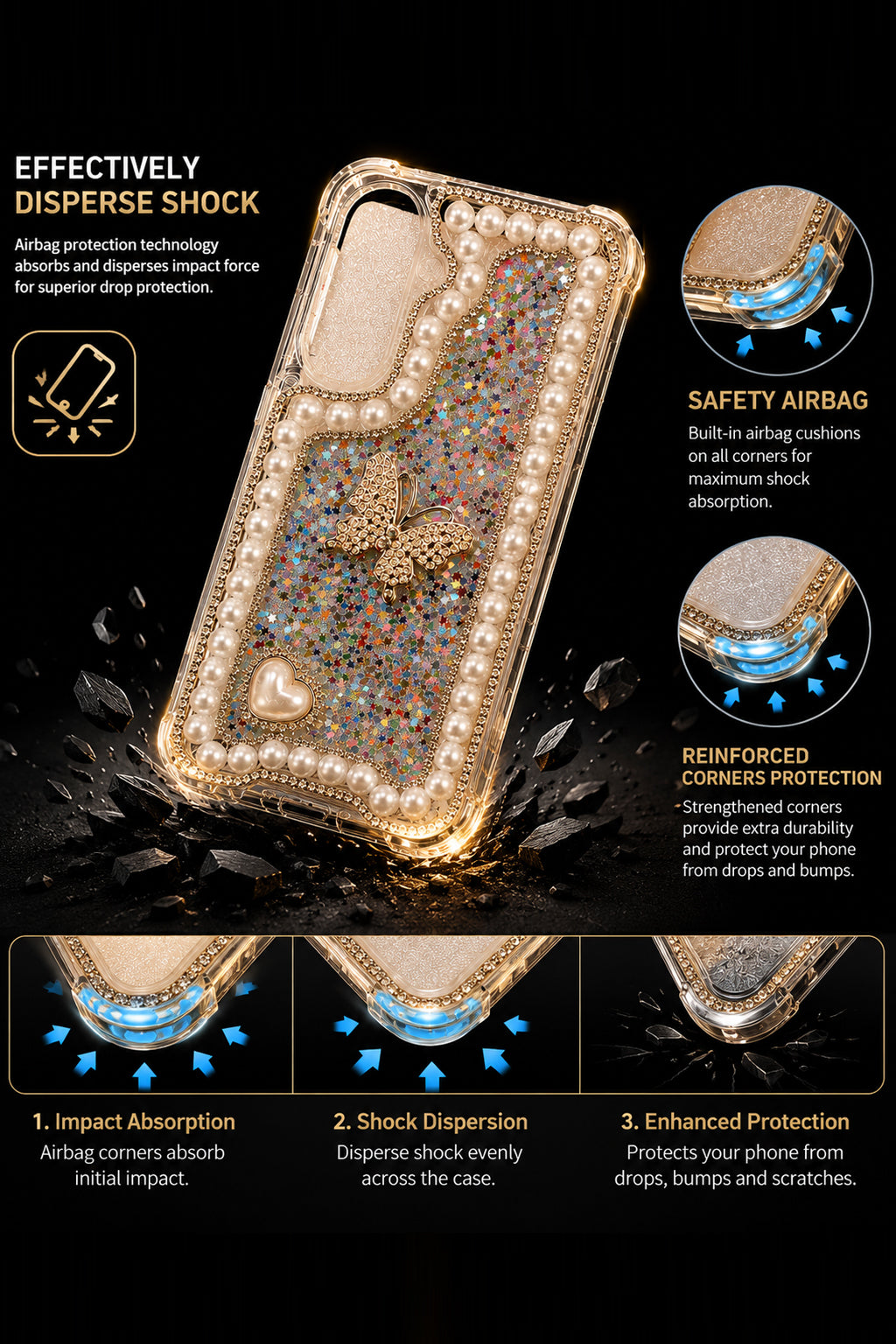 Pearl Stardust Butterfly Case